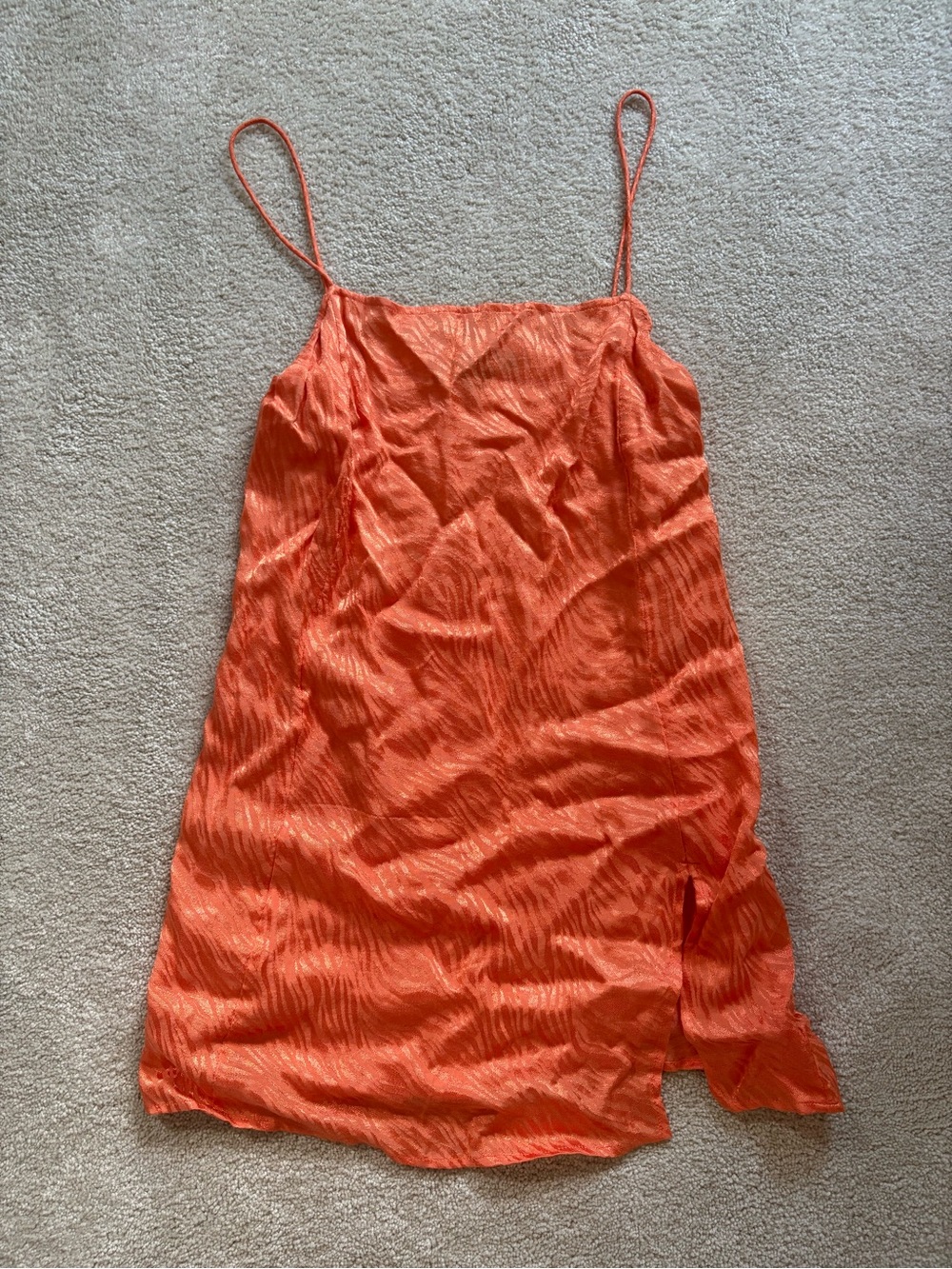 Motel Rocks Orange Mini Slip Dress